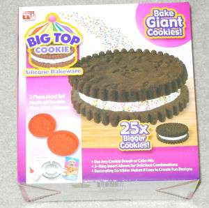silicone bakeware big top giant cookie mold new in box  