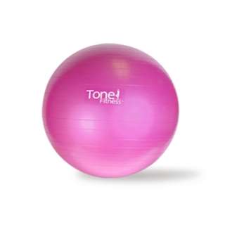 Tone Fitness 55cm Burst Resistance Exercise Ball w/ DVD  