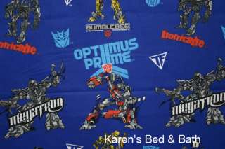 Transformers Robots Boys Blue Bedroom Toss Pillow NEW  