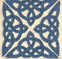 Celtic knot hand towel Irish Decor Celtic square  