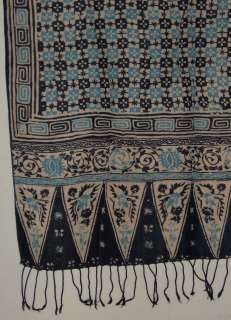 Vintage Indonesian Batik Fabric Textile Shawl wax by72  