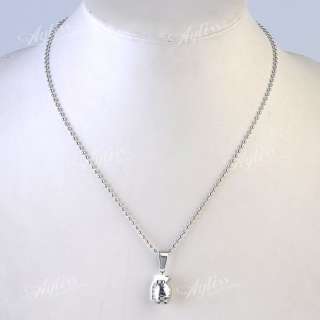 Stainless Steel Grenade Pendant Bead Ball Chain Necklace 19L Mens 