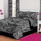 Black and White Zebra Bed in a Bag Bedding