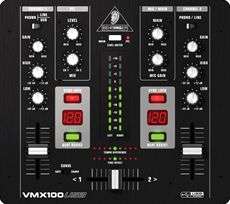 Behringer VMX100USB Professional 2 Channel DJ Mixer VMX100 USB  