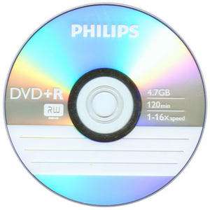 500 PHILIPS Logo 16X DVD+R DVDR Blank Recordable Disc Media 4.7GB 