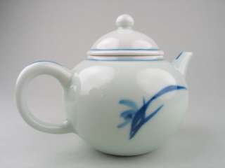 Orchid * Jingdezhen Blue & White Porcelain Teapot 120ml  