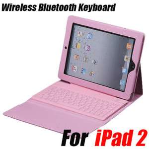 Leather Case + Bluetooth Wireless Keyboard For iPad 2  