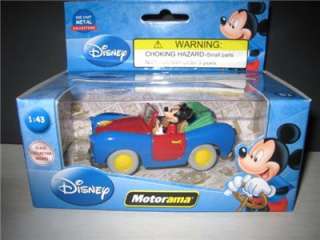 Motorama DISNEY COLLECTION set of 4 cars 143 scale diecast Mickey 