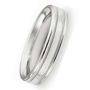  5.00 Mm. New Argentium 935 Non Tarnish Silver Wedding Band Ring 