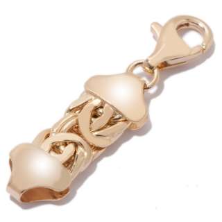 Technibond Byzantine Extender Bracelet Necklace 14K Yellow Gold Clad 