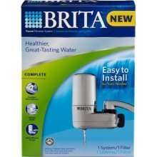 Brita Faucet Filter Filtration System Complete Chrome Model SAFF 100 