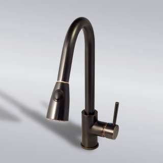 16 Pull Out Spray Swivel Spout Kitchen Sink Faucet Oil Rubbed Bronze 
