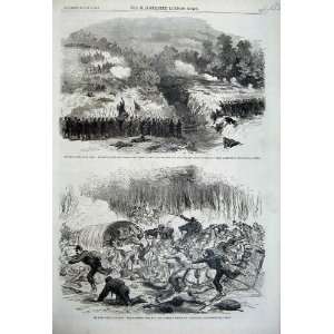    1861 Civil War America Stampede Bull Run Batteries
