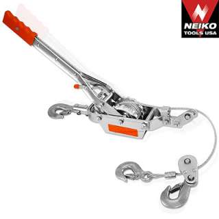   Long Winch Hoist Hand Cable Puller Durable Pull 4000LBS Tool  