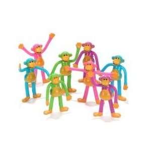  Kids Bendable Monkeys 2.5 inch (1 Dozen) 