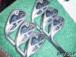 Left Hand LH Nice Callaway X 22 Irons 6 PW & Sand Wedge Steel   