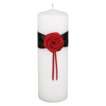   Candle   Black Midnight Rose Unity Candle   Black