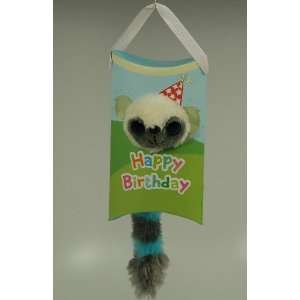 Aurora Plush Stuffed YooHoo Yoo Hoo Greeting Card Blue Happy Birthday 