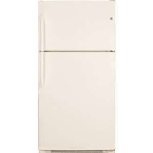  GE Bisque Top Freezer Freestanding Refrigerator GTH21KBXCC 
