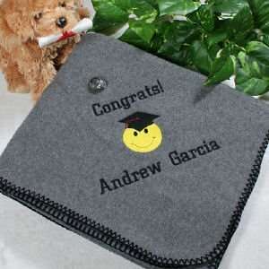  Embroidered Graduation Throw Blankets