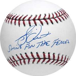 Bucky Dent Autographed Baseball with Swing for the Fences 
