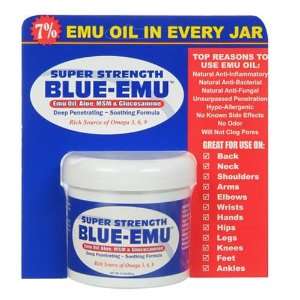  Super Strength Blue Emu   12 oz.   CASE PACK OF 4 Beauty