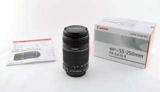   55 250mm IS (Image Stabilized) MARK II EF S Zoom Telephoto Lens 55 250