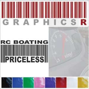  Sticker Decal Graphic   Barcode UPC Priceless RC Boating 