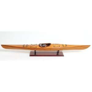    Wooden Cedar Strip Kayak Display Canoe Model Boat 41 Toys & Games