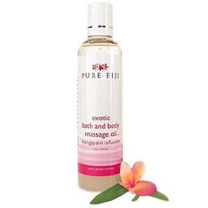   Pure Fiji Exotic Bath & Body Massage Oil   8 oz.   Frangipani Beauty