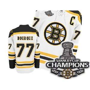 NHL Boston Bruins Stanley CUP Champions Patch #77 Bourque White Boston 