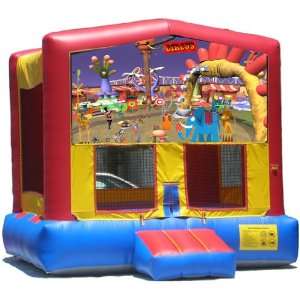  Circus Bounce House Inflatable Jumper Art Panel Theme 