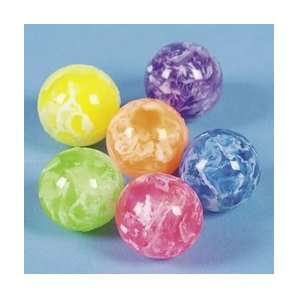  Neon Swirled Bouncing Balls (4 dozen)   Bulk [Toy 