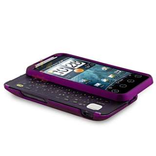 For HTC EVO Shift 4G Purple Hard Case+Car+Wall Charger  