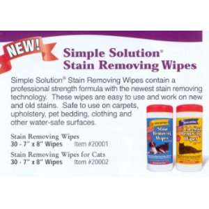  Brampton Company Simple Solution Stain Removing Wipes 30ct 