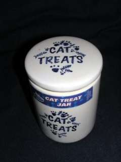 CAT TREAT JAR CUTE CERAMIC CATS TREAT JARS WITH LID NEW  