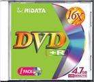 RiData Blank DVD+R 16X 4.7GB 120min disc w Jewel Case 5  