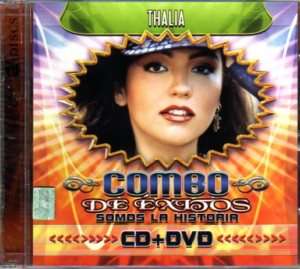 THALIA Combo De Exitos Somos La Historia CD + DVD rare  
