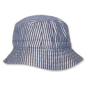 Bucket Hat  Yacht Club Stripe Twill; Size 6 Months; 2 1/2 X 5 1/2; 2 