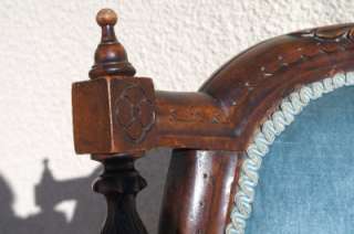   Walnut Nursing Chair, Antique Bedroom Chair, Shabby Chic Interiors