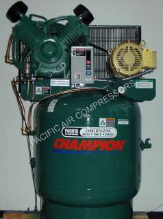   Stage 3 Phase 80Gal Vertical Champion Air Compressor w/AFTER COOLER
