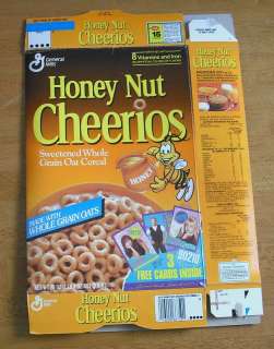 1991 Honey Nut Cheerios cereal box 90210 Beverly Hills  