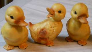   Vintage Lefton Baby Chicks & Baby Ducklings 3 Chicken & 3 Ducks  