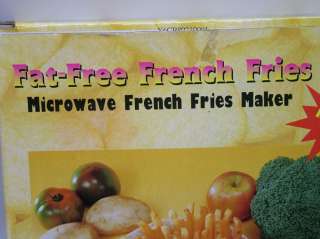 MICROWAVE NO GREASE/ FAT/CHOLESTEROL HEALTHY FRENCH FRY POTATO MAKER 