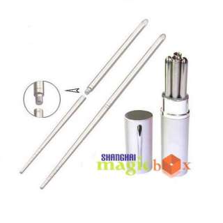 Stainless Steel Foldable Chopsticks Portable Pen Holder  