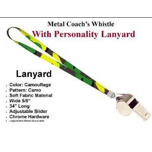  Metal Coach Referee Whistle with DLX Personality 34 