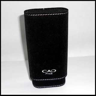 Velvety CAO MX2 Cedar Lined 3 Finger / Cigar Case  