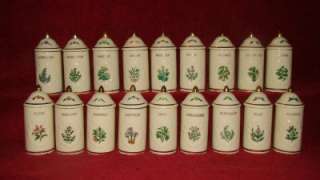 18 Lenox Spice Garden Jars Porcelain 1992 http//www.auctiva 