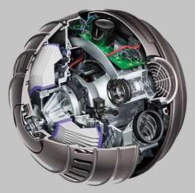 Dyson Ball Technology overcomes the steering limitations of fixed 
