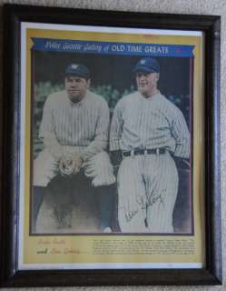 Police Gazette Babe Ruth and Lou Gehrig Vintage  